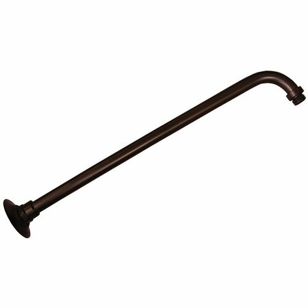 JONES STEPHENS Old World Bronze 18 in. 90 Degree Shower Arm with Flange S0156WB